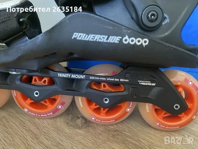 Професионални ролери Powerslide Doop Orange Sunset 80 (EU 36-43), снимка 5 - Ролери, кънки - 56058207