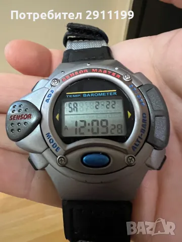 Винтидж спортен часовник Sensor Master, снимка 2 - Мъжки - 49940841