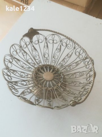 Руска бонбониера филигран. Кошничка. Москва. СССР. Ръчна изработка , снимка 9 - Антикварни и старинни предмети - 41675319