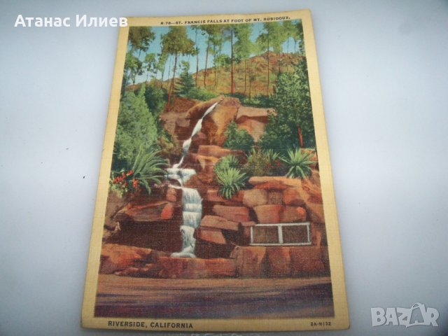 Стара пощенска картичка Ривърсайд Калифорния, САЩ, снимка 2 - Филателия - 41976482