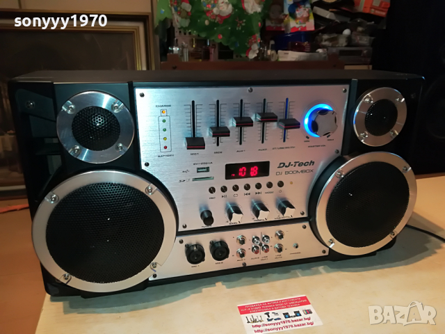 DJ-TECH DJ BOOMBOX-DJ BOOMBOX-ВНОС SWISS 1604222122, снимка 3 - Ресийвъри, усилватели, смесителни пултове - 36478796