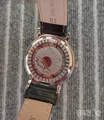 Mercury Swiss Made ръчен часовник 36мм, сребърен, снимка 8 - Други - 55961645