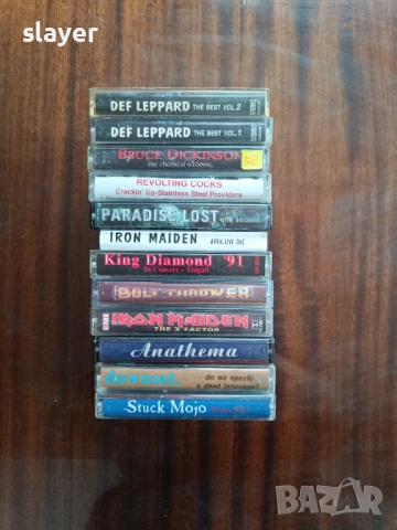 Лот аудио касети iron maiden,bolt,king diamond,Def leppard, снимка 2 - Аудио касети - 53307039