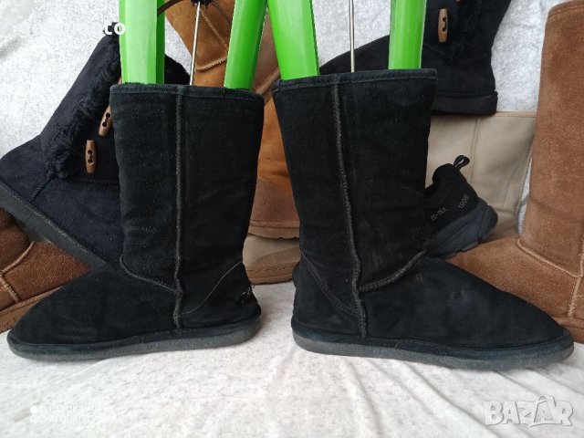 UGG® аналог,BEARPAW® original USA boots,38 - 39 Непромокаеми,100% велурени ботуши, UGG® аналог+ВЪЛНА, снимка 14 - Дамски ботуши - 39304407