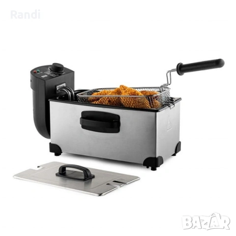 Фритюрник Muhler 3.0 Л, неръждаема стомана, снимка 2 - Фритюрници - 53224406