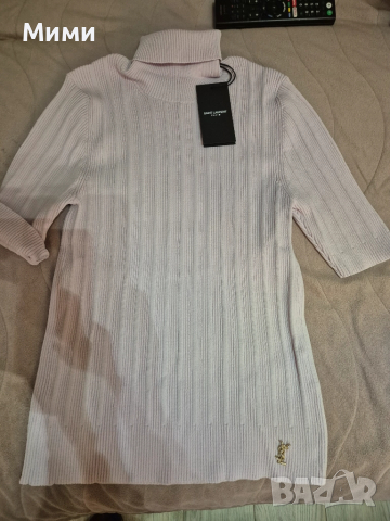 Дамска блуза поло с къс ръкав 