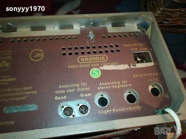 GRUNDIG TYP 4199S/STEREO TUBE-W.GERMANY L2ESD0609231741, снимка 18 - Ресийвъри, усилватели, смесителни пултове - 42096988