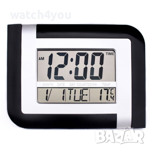-20% НОВ ДИГИТАЛЕН СТЕНЕН ЧАСОВНИК С ТЕМПЕРАТУРА. ЕЛЕКТРОНЕН СТЕНЕН ЧАСОВНИК, снимка 2 - Стенни часовници - 44594529
