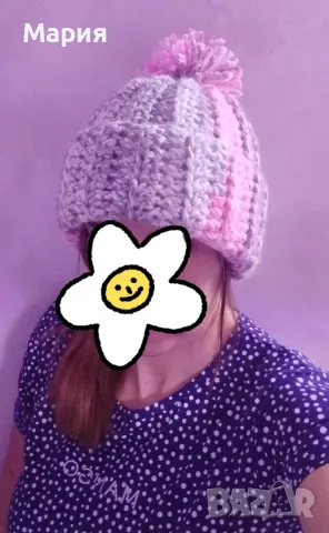 обемна шапка, снимка 3 - Шапки - 48645357