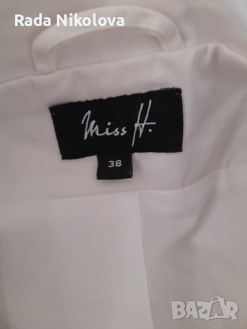 Дамско дънково бяло сако , снимка 3 - Сака - 51925051