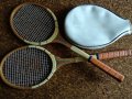 Предлагам на колекционерите на тенис пособия /комплект/ от две тенис ракети с калъф, снимка 1 - Тенис - 44150693