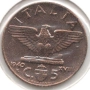 Italy-5 Centesimi-1940 R-KM# 73а-Vittorio Emanuele III, снимка 1