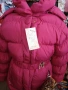 топло зимно яке за момичета дълъг модел,цвят циклама, снимка 2