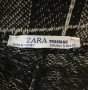 Zara Trafaluc плетен кариран панталон над глезена S, снимка 4