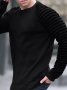 Мъжки рипсен пуловер с ръкави на райе, 3цвята - 023, снимка 13