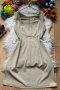 Бежова рокля, снимка 1 - Рокли - 38958765