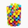 Дървена играчка 100 кубчета образователни игри Монтесори, снимка 3