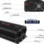 LVYUAN инвертор на напрежение 12-230 V, 1500 W/ 3000 W пиков, модифицирана синусоида, снимка 2