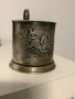Поставка за чаши посребрен 1960 години производство СССР, снимка 1