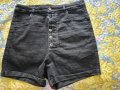 черни къси дънки Паус, снимка 1