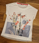 УНИКАЛНО КРАСИВА бяла блуза на цветя до 4ХЛ, снимка 1 - Тениски - 36273819