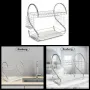 Сушилник за съдове Rosberg R53000H, Хром, 2нива, 40x25x39см., снимка 1