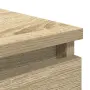 vidaXL Бюфет с чекмеджета, дъб сонома, 37,5x35x99 см, инженерно дърво, снимка 9