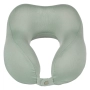 Анатомична пътна възглавница с мемори пяна – сиво-кафява (taupe), 27 см, снимка 3
