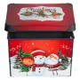 Коледна кутия за съхранение, Дядо Коледа, Червен, 20л, снимка 2