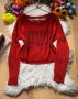 Кроп пуловер, снимка 1 - Блузи с дълъг ръкав и пуловери - 34090309