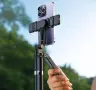 Селфи стик и статив с двойно LED осветление R16D, снимка 1