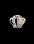 Сребърен елемент корона Пандора"Царствен покорител",Gold/нов, снимка 1 - Колиета, медальони, синджири - 44309754