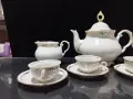 Стар български порцелан чаши за кафе чайник захарница латиера , снимка 5