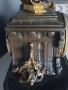 Франция 1800-те/42см-14кг стар френски каминен часовник/бронзова фигура-мрамор, снимка 5