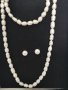 Комплект : колие, гривна и обеци с перли , снимка 4
