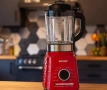 Вакуумен блендер и уред за приготвяне на супи Aurora - черен, червен, снимка 1