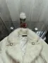 Красиво бяло дамско яке с пух, снимка 2