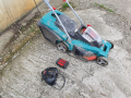 Акумулаторна косачка бош bosch 36v две батерий, снимка 3