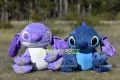 Голям и пухкав плюшен Стич Син и Лилав, Голям плюшен Стич, Lilo Stitch плюшени играчки, снимка 2