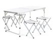 Компект Сгъваема Маса и Столове Malatec , 4 Стола, Алуминиев Материал, Сгъваема, 120 x 60 x 70 cm, снимка 11
