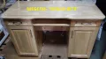 Бюро с 2 чекмеджета и 2 врати МАСИВ.НАЛИЧНО!, снимка 2