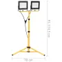 vidaXL LED прожектор със статив 2x100 W студено бяло, снимка 8