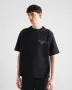 Black Embossed Logo Мъжка Тениска size M , снимка 6