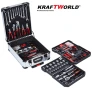 Куфар с инструменти 1200 части KraftWorld -ключове,тресчотка, клещи, отвертки, снимка 2