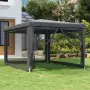 vidaXL Парти палатка с 4 мрежести странични стени антрацит 3x4 м HDPE（SKU: 319234）, снимка 2
