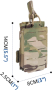 ELITE SPANKER Найлонов калъф за пълнители за пушка Carrier, Molle Mag Pouch - M4, M16, AR-15 и др., снимка 2