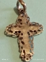 Сребърен филигранен кръст проба 925 с Разпятието на Исус Христос 51125, снимка 8