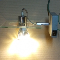 Аплици - лампи за стена 2бр. метал и стъкло и цокъл GU10, снимка 3 - Лампи за стена - 36072126