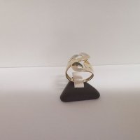 Златен пръстен бяло и жълто комбинация 5, снимка 1 - Пръстени - 34669835