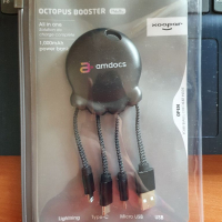 Octopus Booster - кабел и power bank, снимка 1 - Друга електроника - 36336285